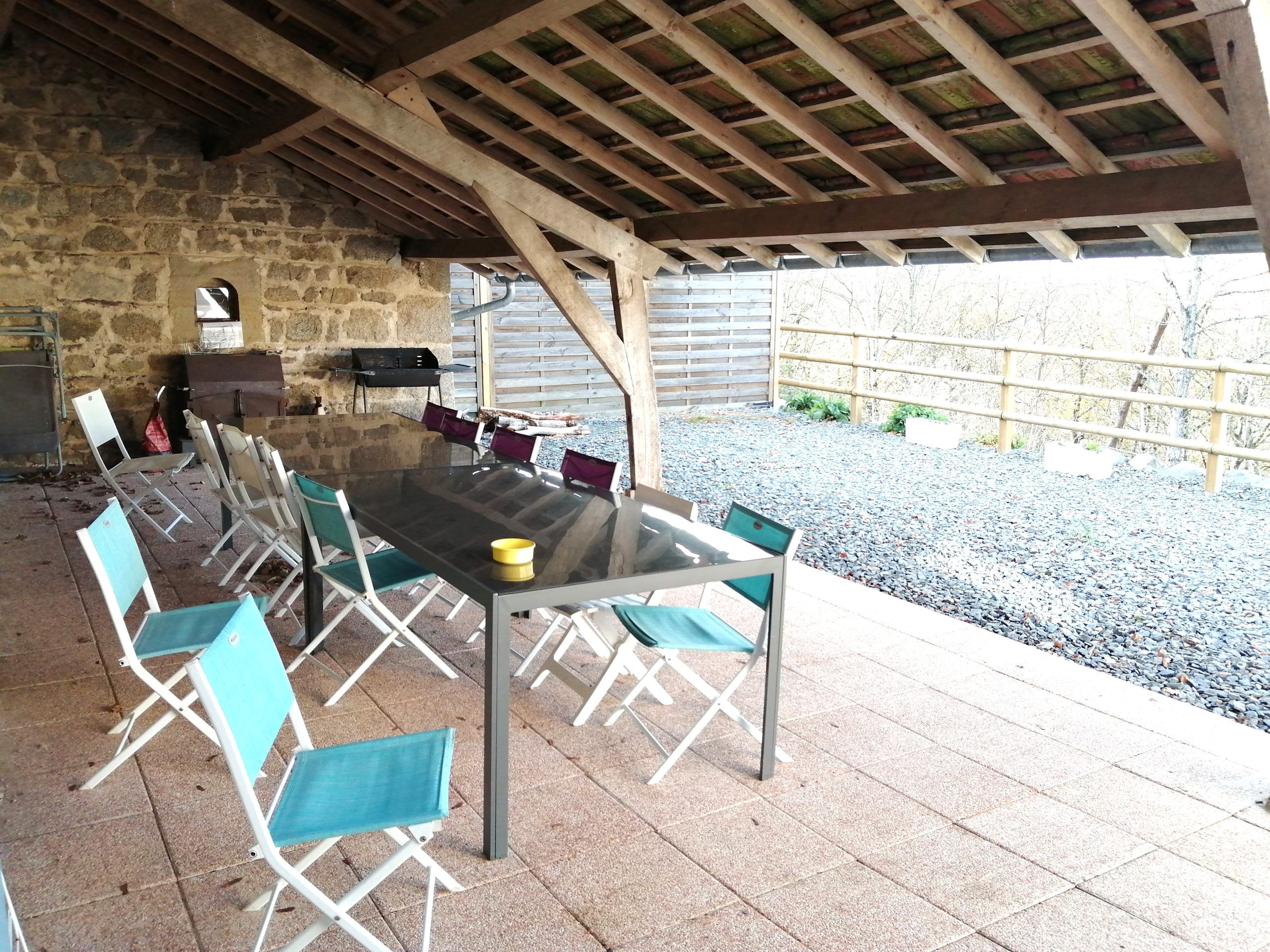 terrasse arrière gîte
